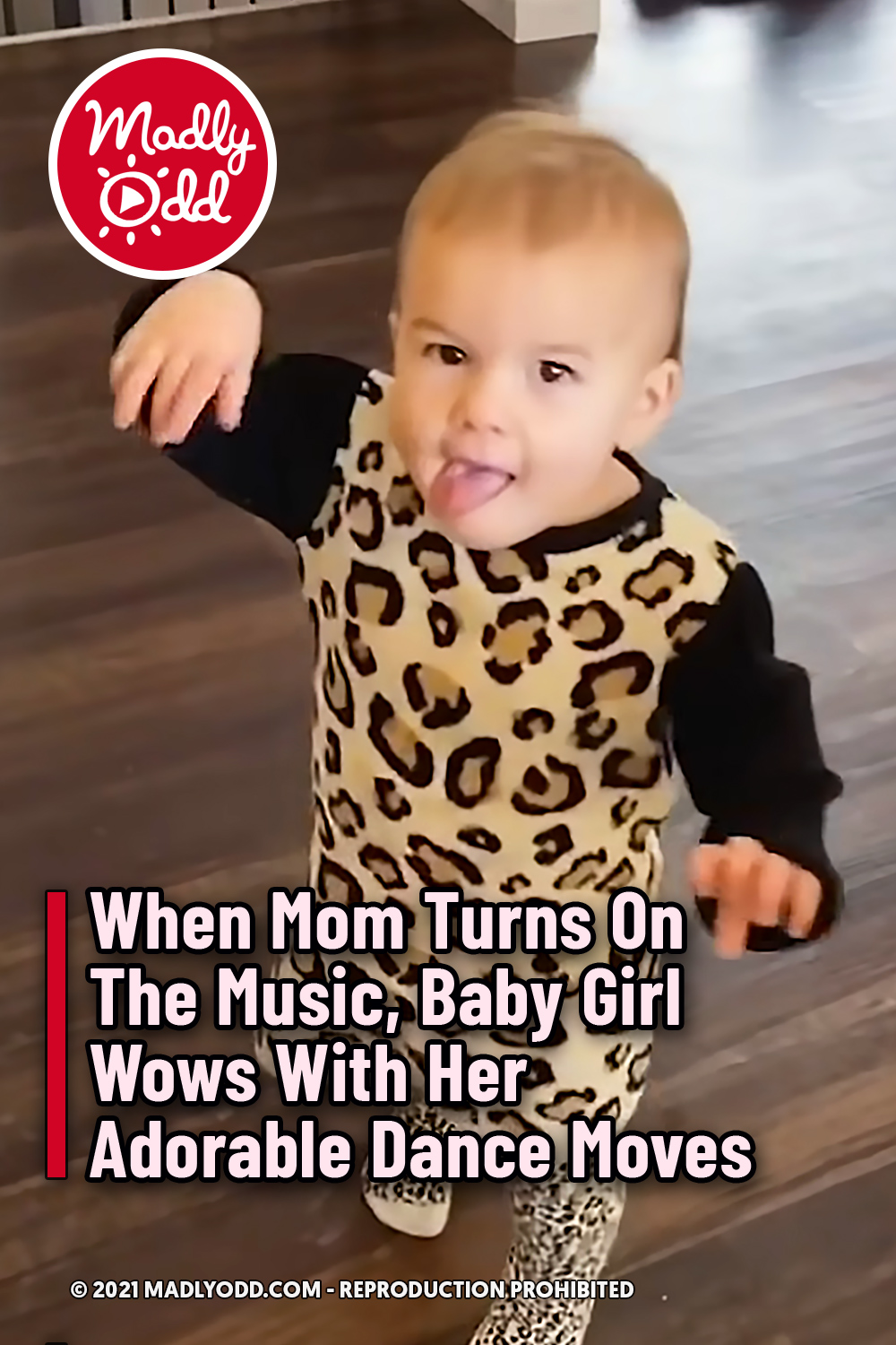 When Mom Turns On The Music, Baby Girl Wows With Her Adorable Dance Moves