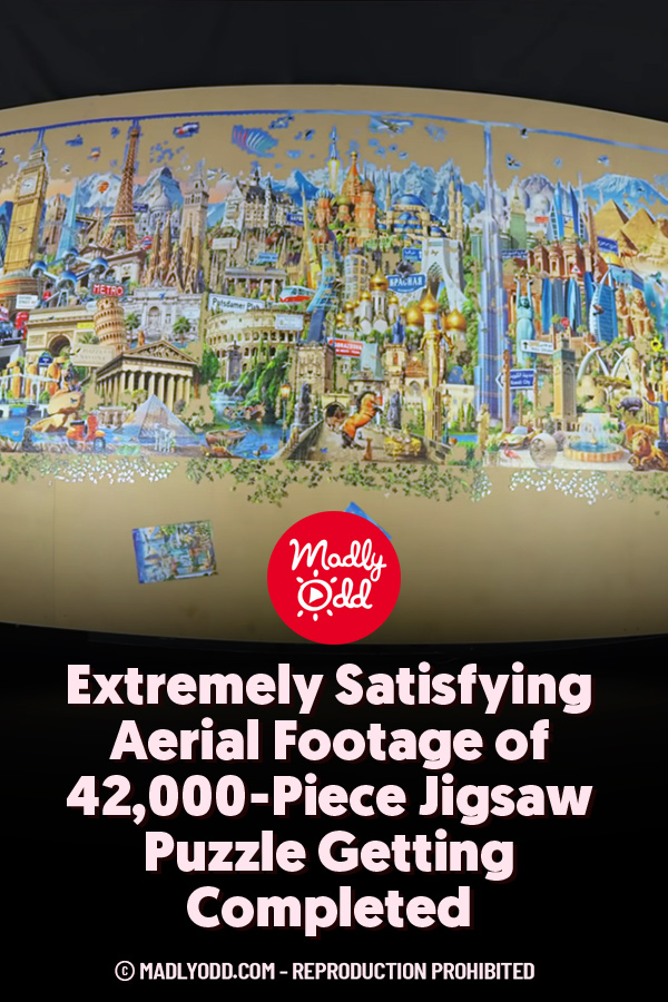 42,000 piece jigsaw puzzle timelapse 