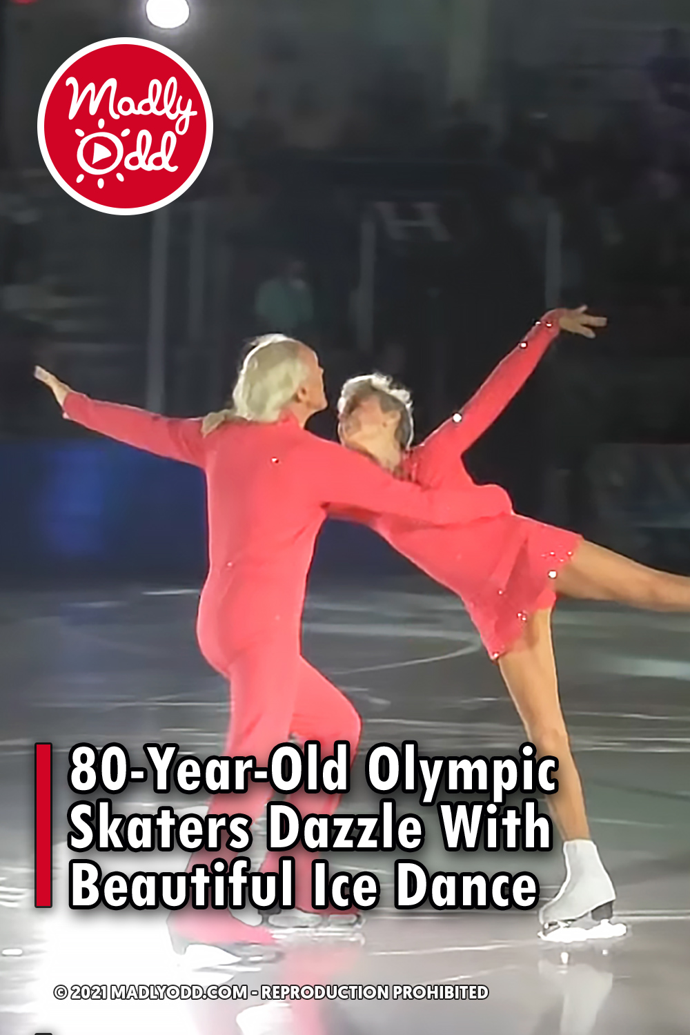 80-Year-Old Olympic Skaters Dazzle With Beautiful Ice Dance