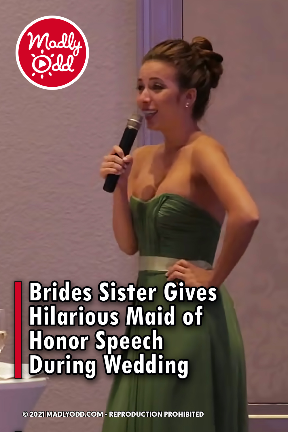 Brides Sister Gives Hilarious Maid of Honor Speech During Wedding