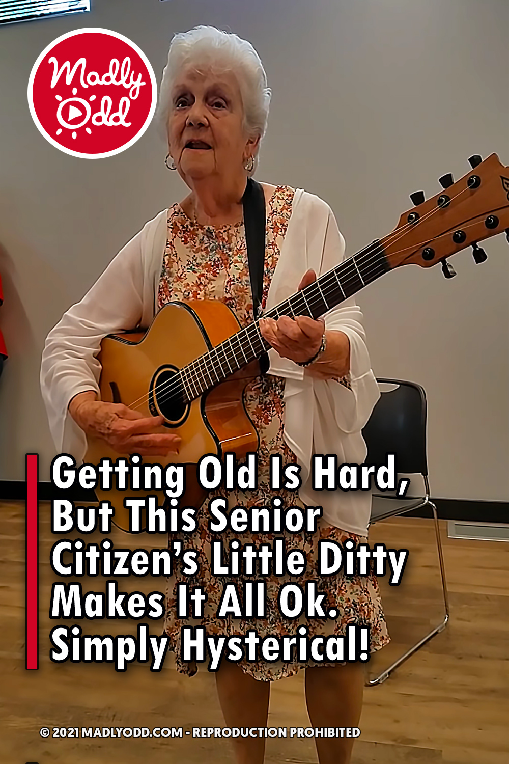Getting Old Is Hard, But This Senior Citizen’s Little Ditty Makes It All Ok. Simply Hysterical!
