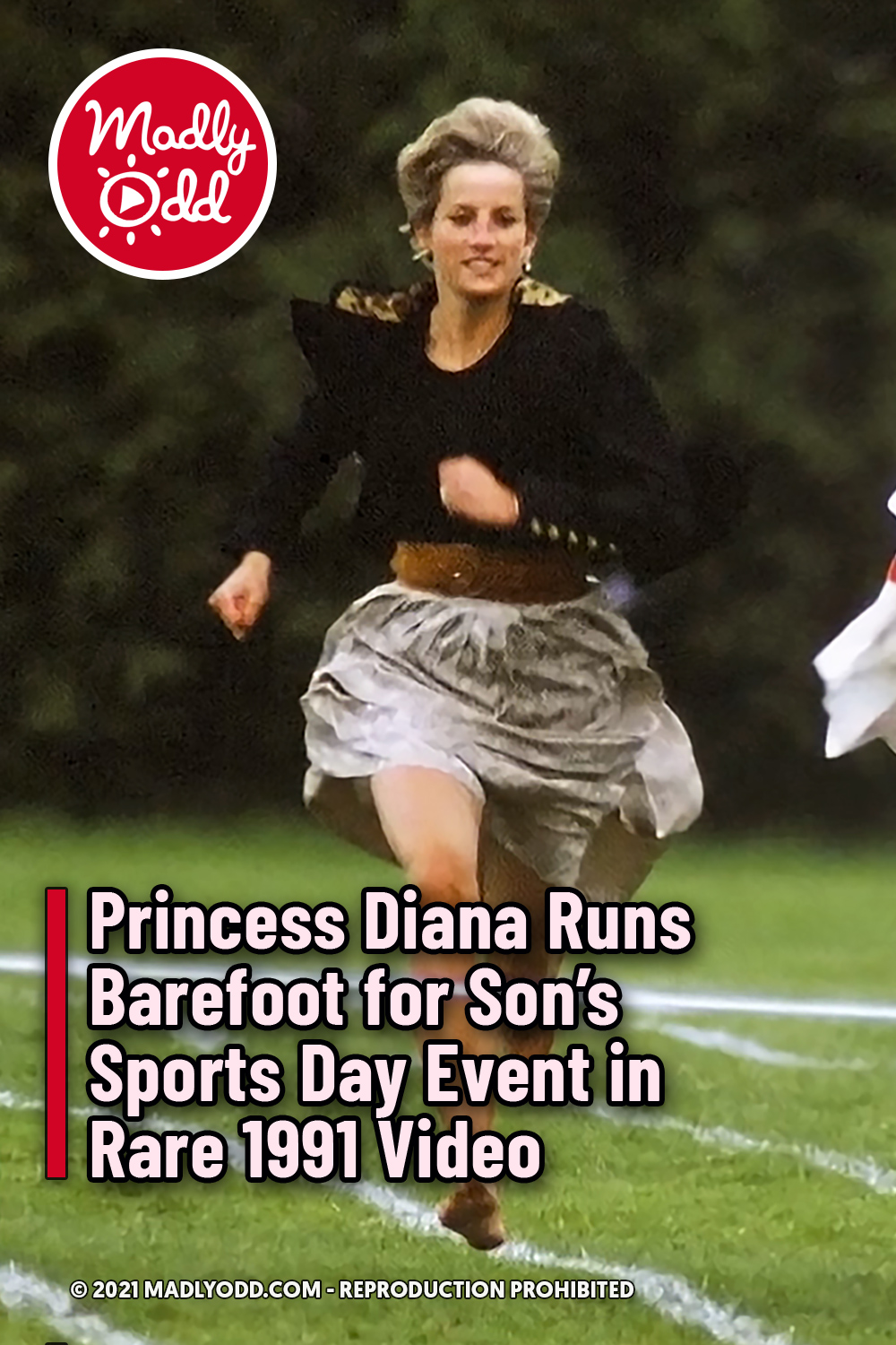 Princess Diana Runs Barefoot for Son’s Sports Day Event in Rare 1991 Video