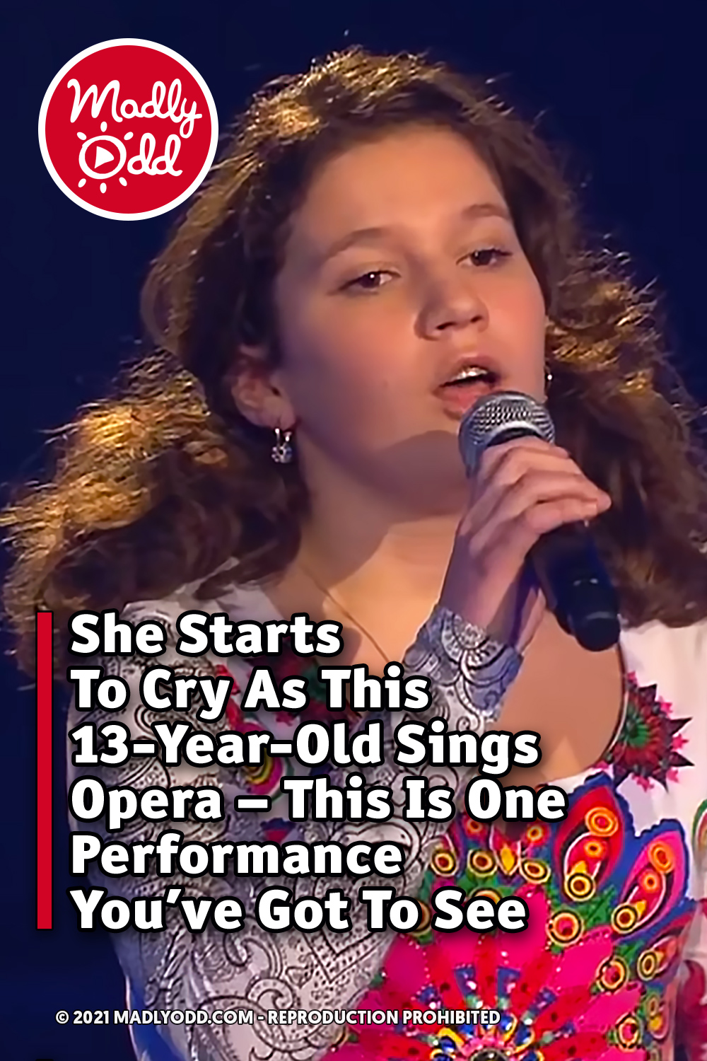 She Starts To Cry As This 13-Year-Old Sings Opera - This Is One Performance You’ve Got To See