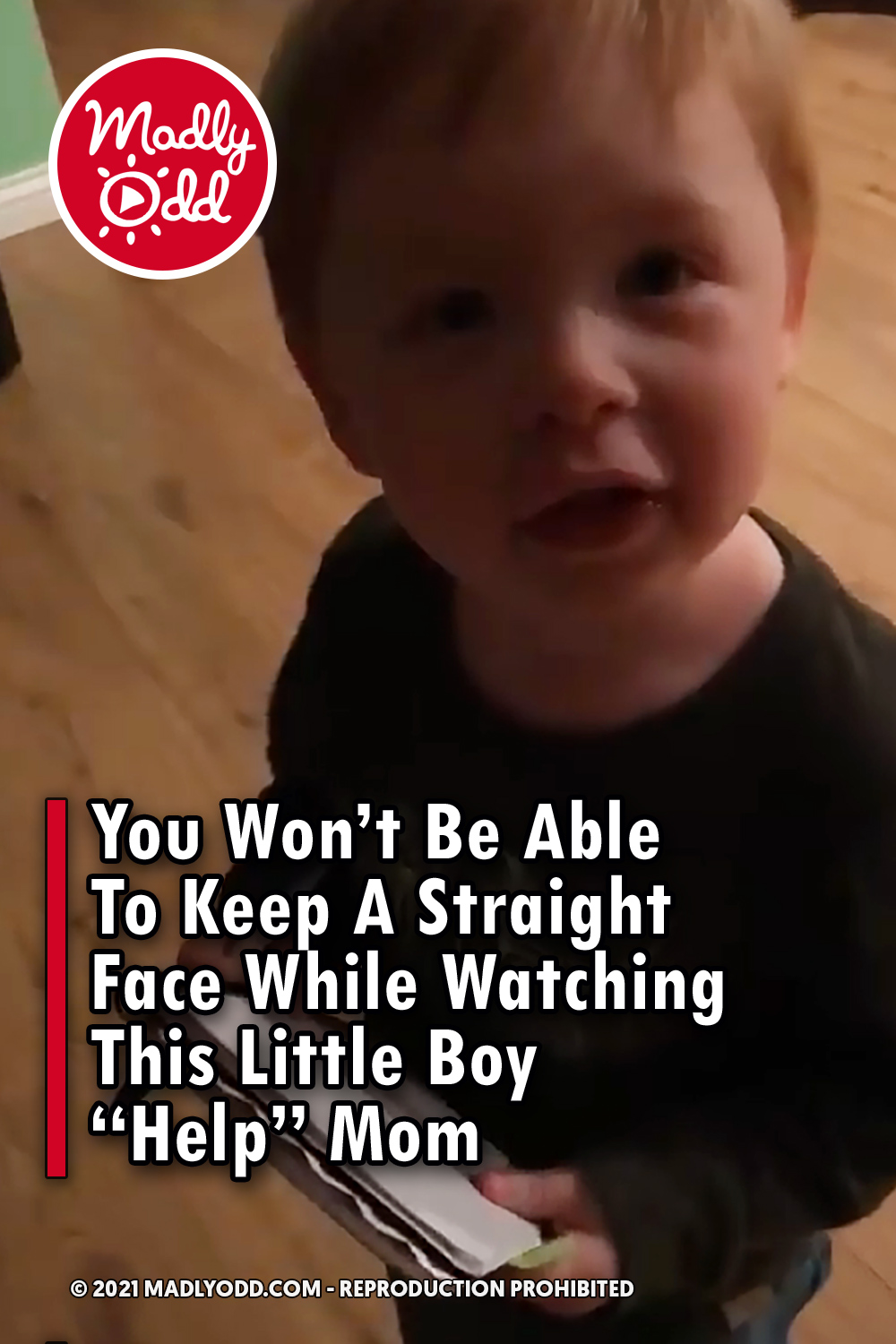 You Won’t Be Able To Keep A Straight Face While Watching This Little Boy “Help” Mom