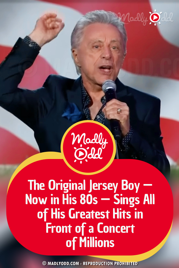 The Original Jersey Boy Sings All of His Greatest Hits in Front of a Concert of Millions