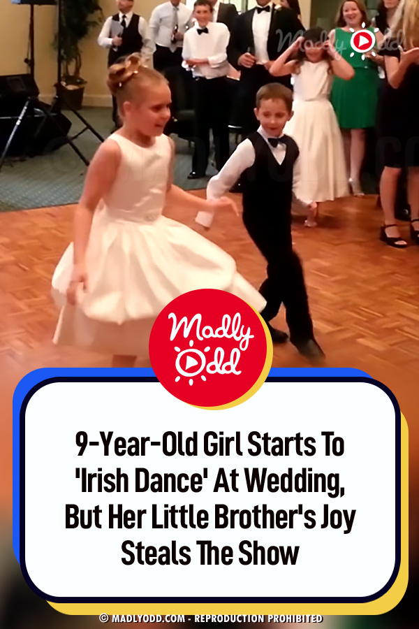 9-Year-Old Girl Starts To Irish Dance At Wedding, But Her Little Brother\'s Joy Steals The Show