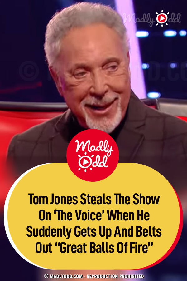 Tom Jones Steals The Show On ‘The Voice’ When He Suddenly Gets Up And Belts Out “Great Balls Of Fire”