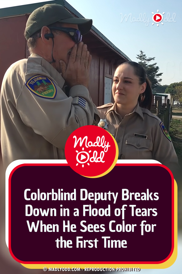 Colorblind Deputy Breaks Down in a Flood of Tears When He Sees Color for the First Time