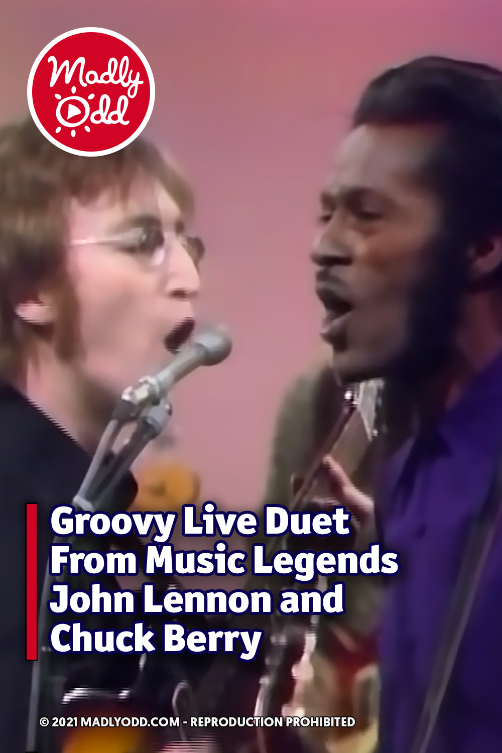 Groovy Live Duet From Music Legends John Lennon and Chuck Berry