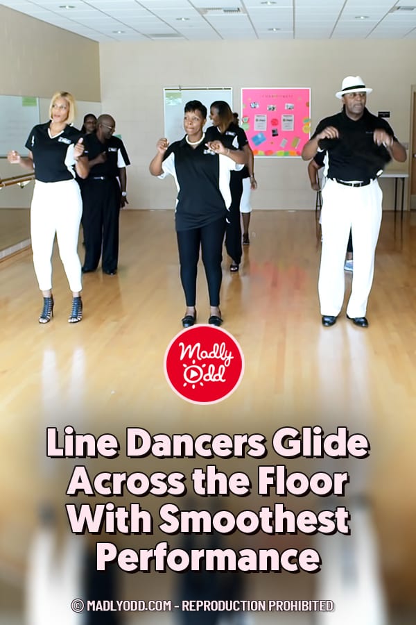 Line Dancers Glide Across the Floor With Smoothest Performance