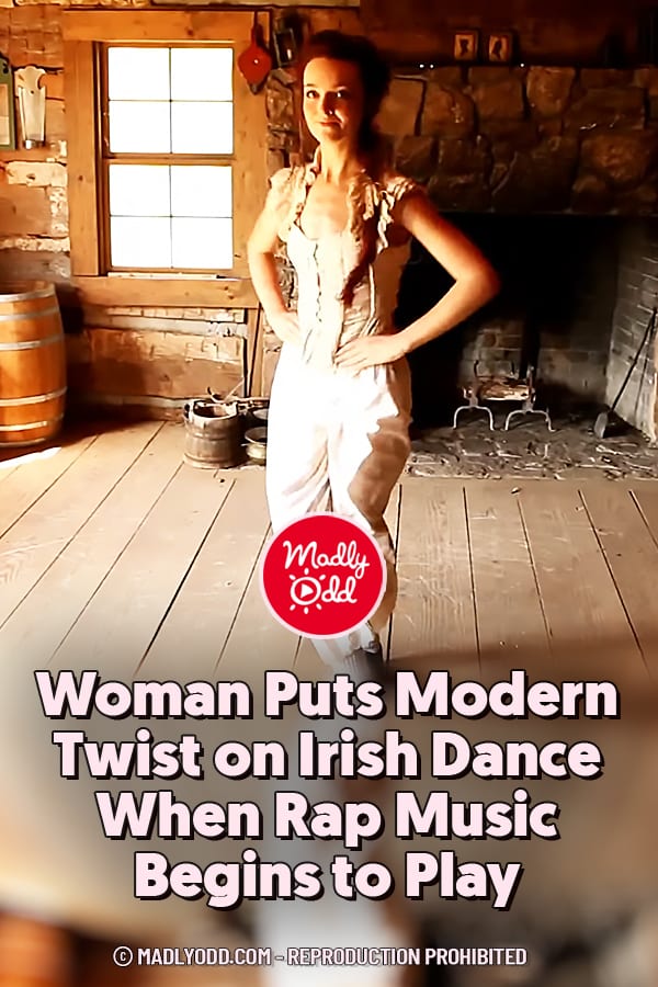 Woman Puts Modern Twist on Irish Dance When Rap Music Begins to Play