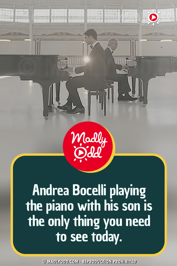 Andrea Bocelli playing the piano with his son is the only thing you need to see today.