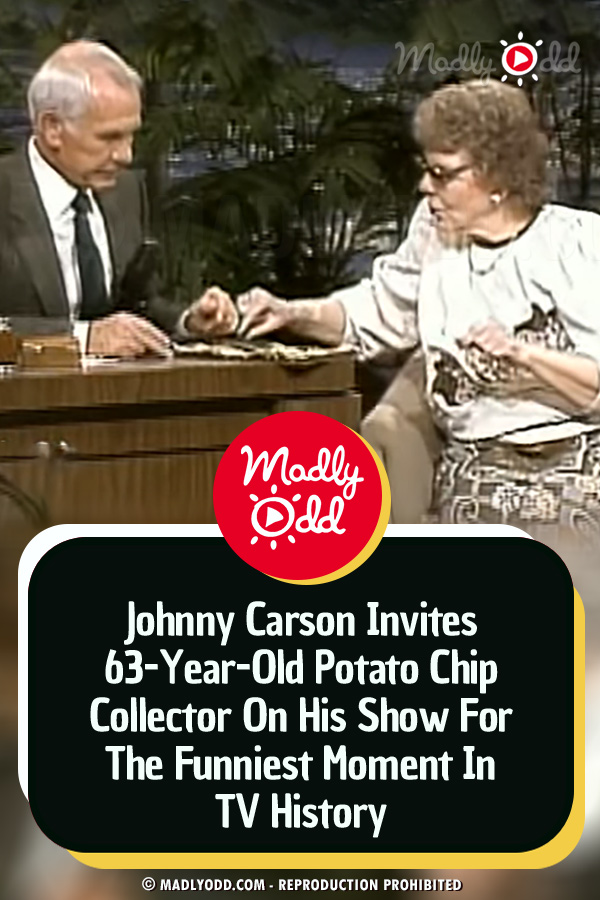 Johnny Carson Invites 63-Year-Old Potato Chip Collector On His Show For The Funniest Moment In TV History