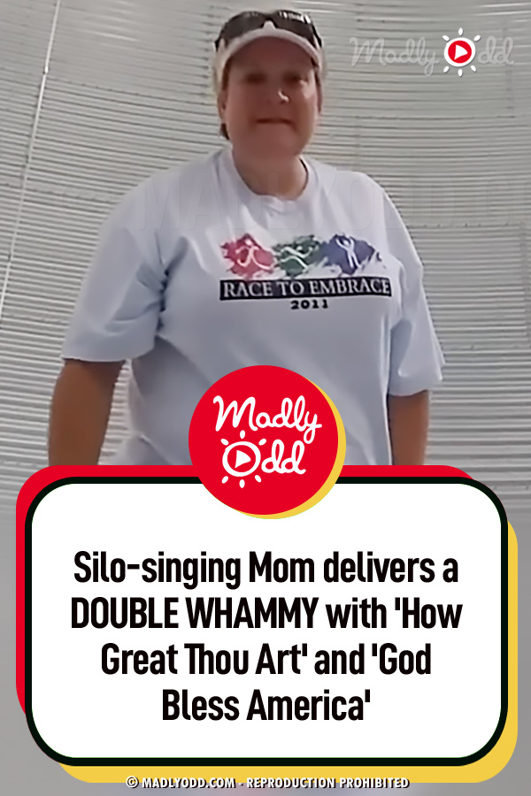 Singing In An Empty Silo, Mom Delivers a DOUBLE WHAMMY with \'How Great Thou Art\' and \'God Bless America\'