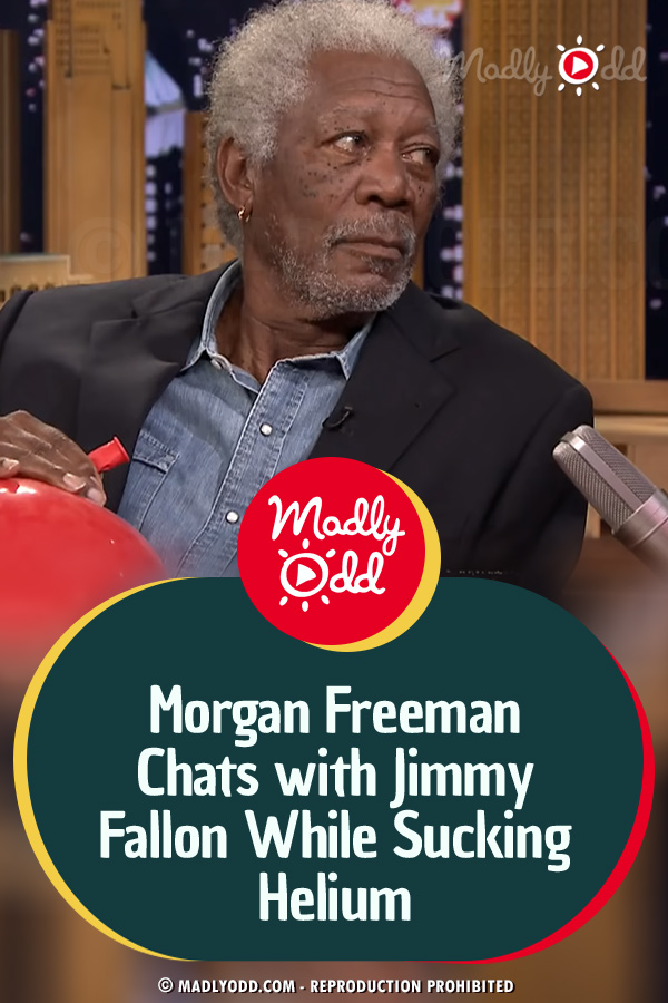 Morgan Freeman Chats with Jimmy Fallon While Sucking Helium