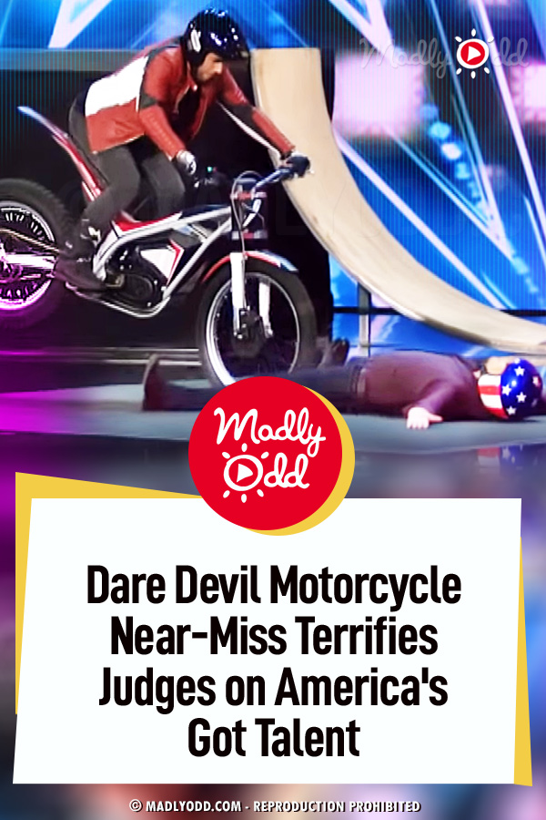 Dare Devil Motorcycle Near-Miss Terrifies Judges on America\'s Got Talent
