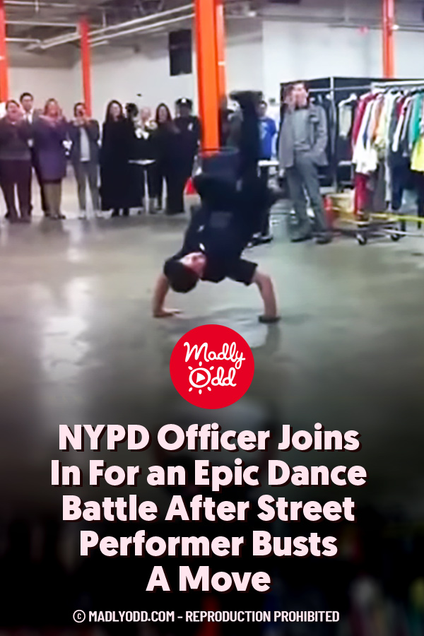 NYPD Officer Joins In For an Epic Dance Battle After Street Performer Busts A Move