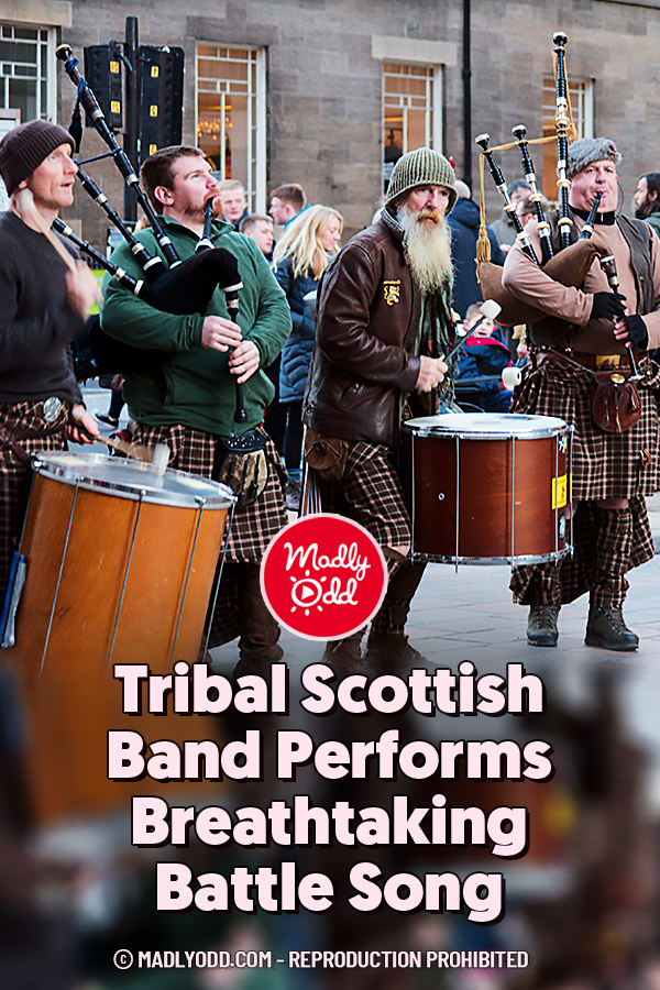 Tribal Scottish Band Performs Breathtaking Battle Song