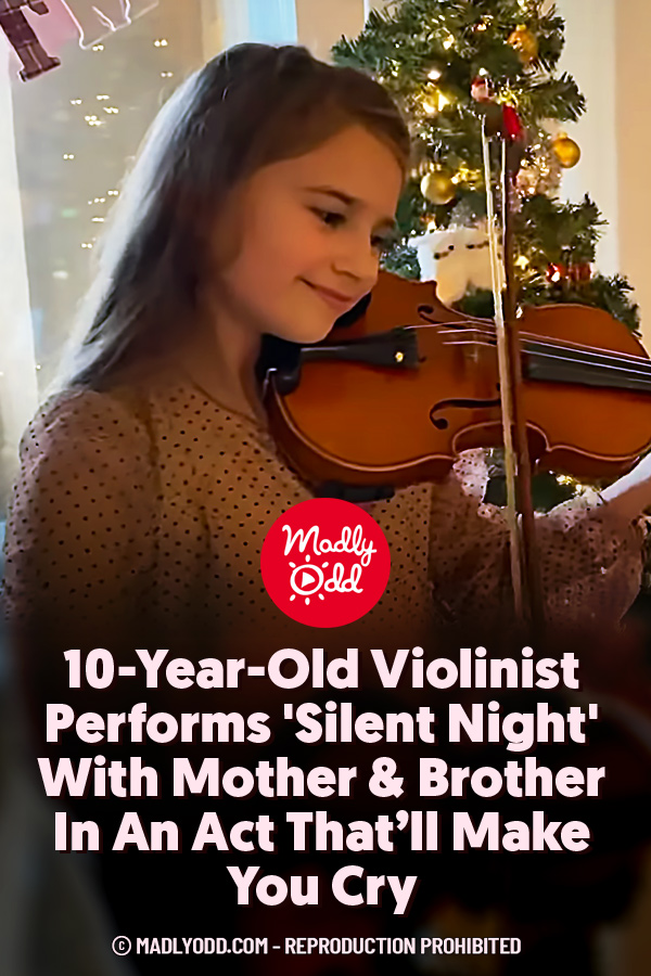 10-Year-Old Violinist Performs \'Silent Night\' With Mother & Brother In An Act That’ll Make You Cry