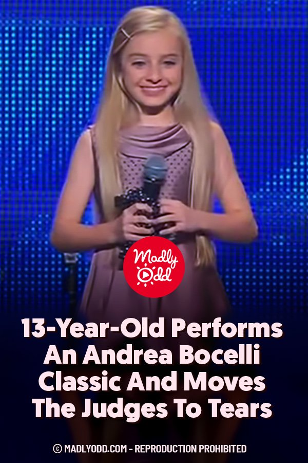 13-Year-Old Performs An Andrea Bocelli Classic And Moves The Judges To Tears