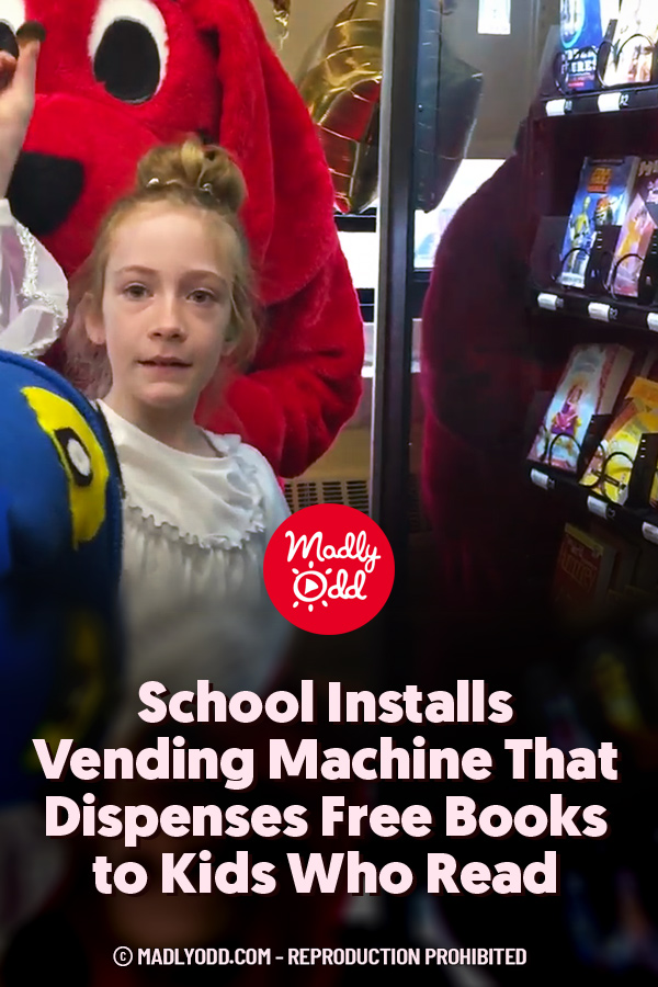 School Installs Vending Machine That Dispenses Free Books to Kids Who Read