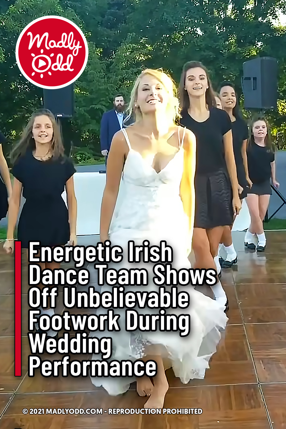 Energetic Irish Dance Team Shows Off Unbelievable Footwork During Wedding Performance