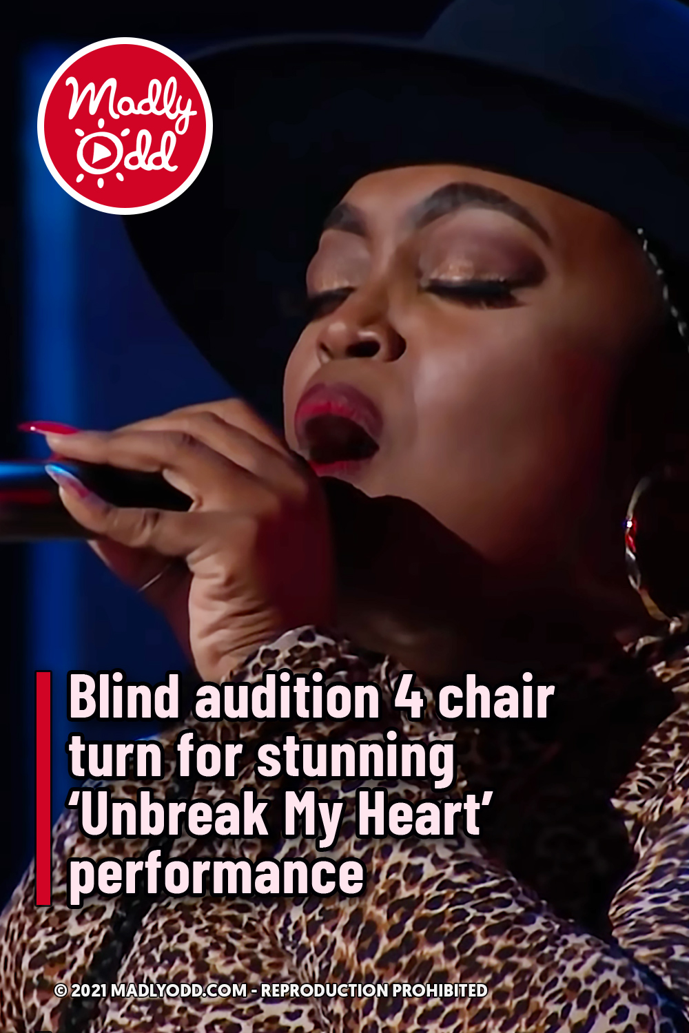 Blind audition 4 chair turn for stunning ‘Unbreak My Heart’ performance