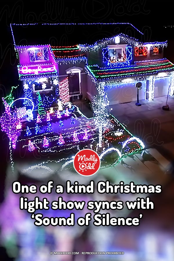 One of a kind Christmas light show syncs with ‘Sound of Silence’