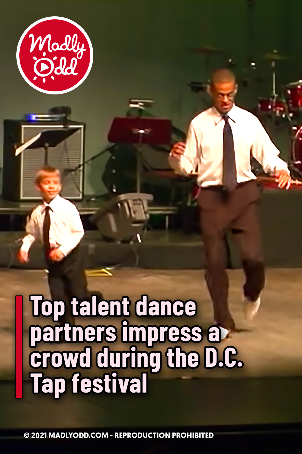 Top talent dance partners impress a crowd during the D.C. Tap festival