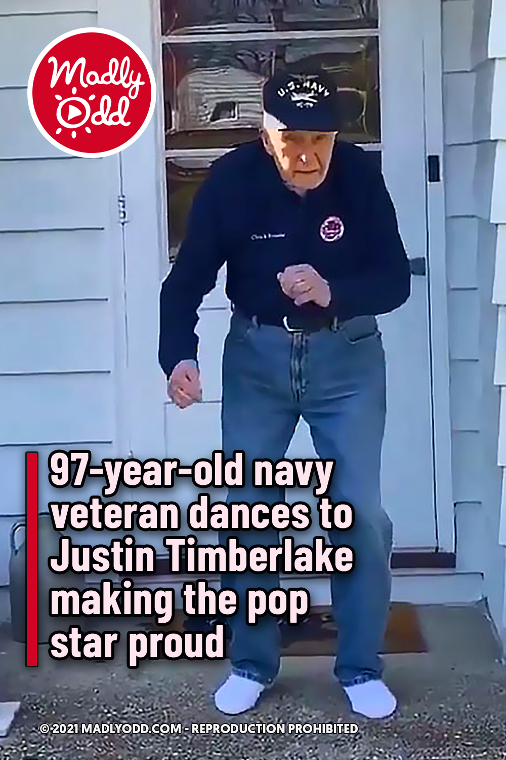 97-year-old navy veteran dances to Justin Timberlake making the pop star proud