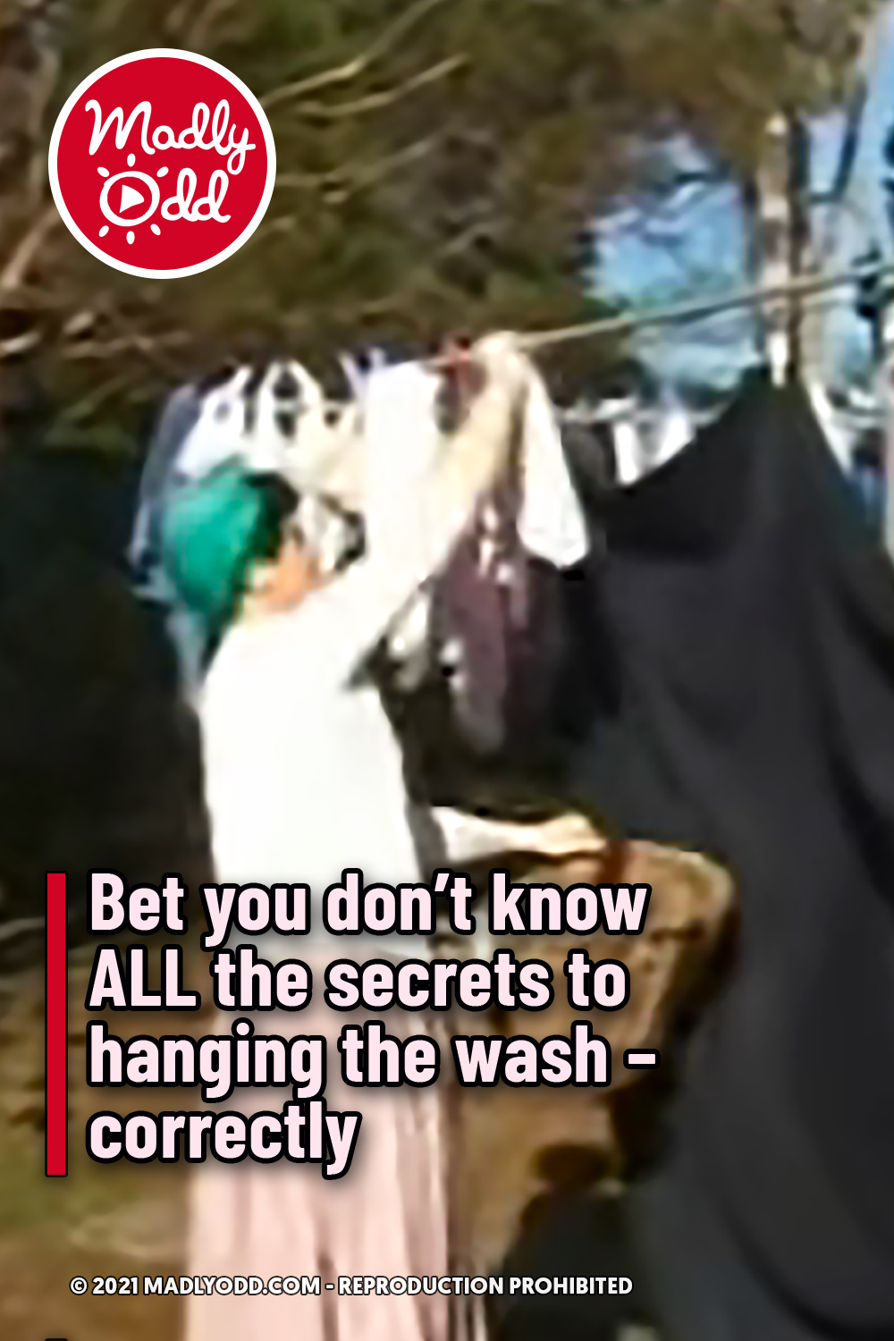 Bet you don\'t know ALL the secrets to hanging the wash – correctly