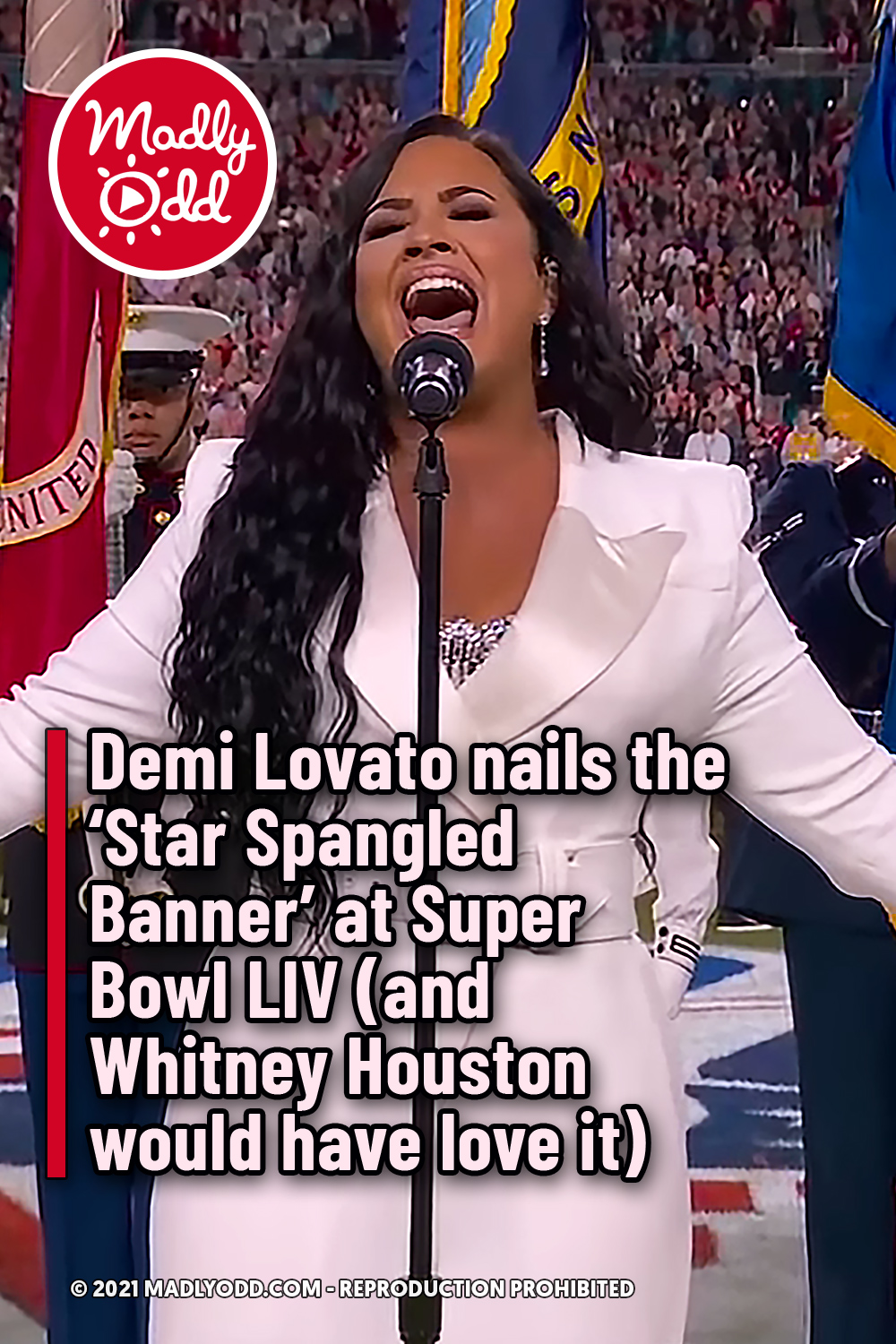 Demi Lovato nails the ‘Star Spangled Banner’ at Super Bowl LIV (and Whitney Houston would have love it)