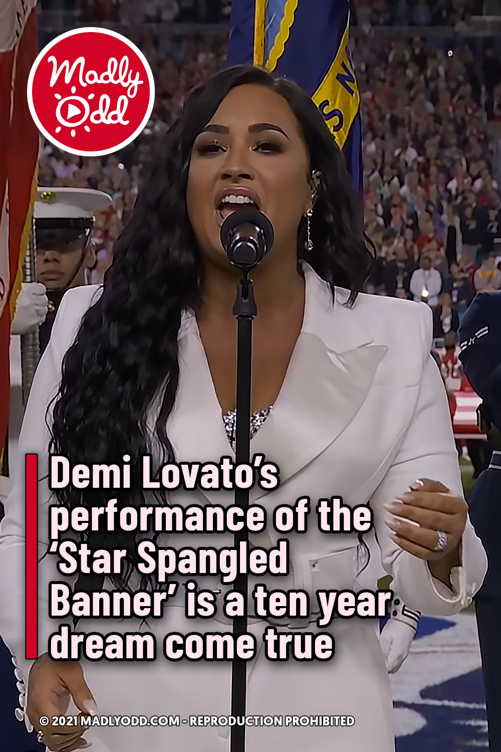 Demi Lovato’s performance of the ‘Star Spangled Banner’ is a ten year dream come true