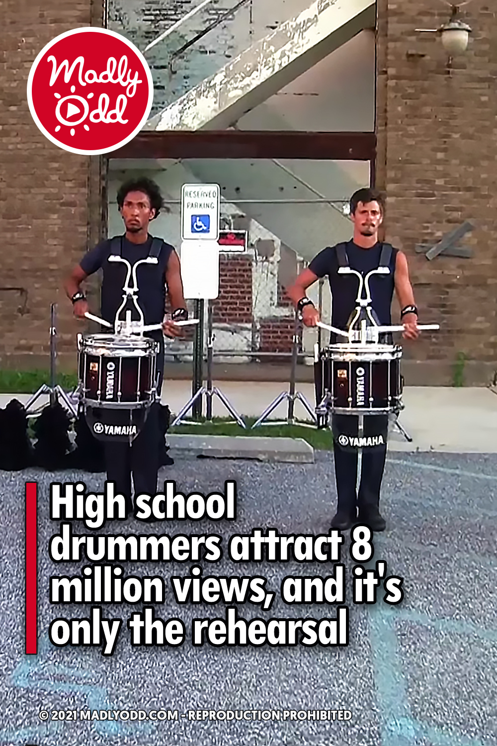 High school drummers attract 8 million views, and it\'s only the rehearsal