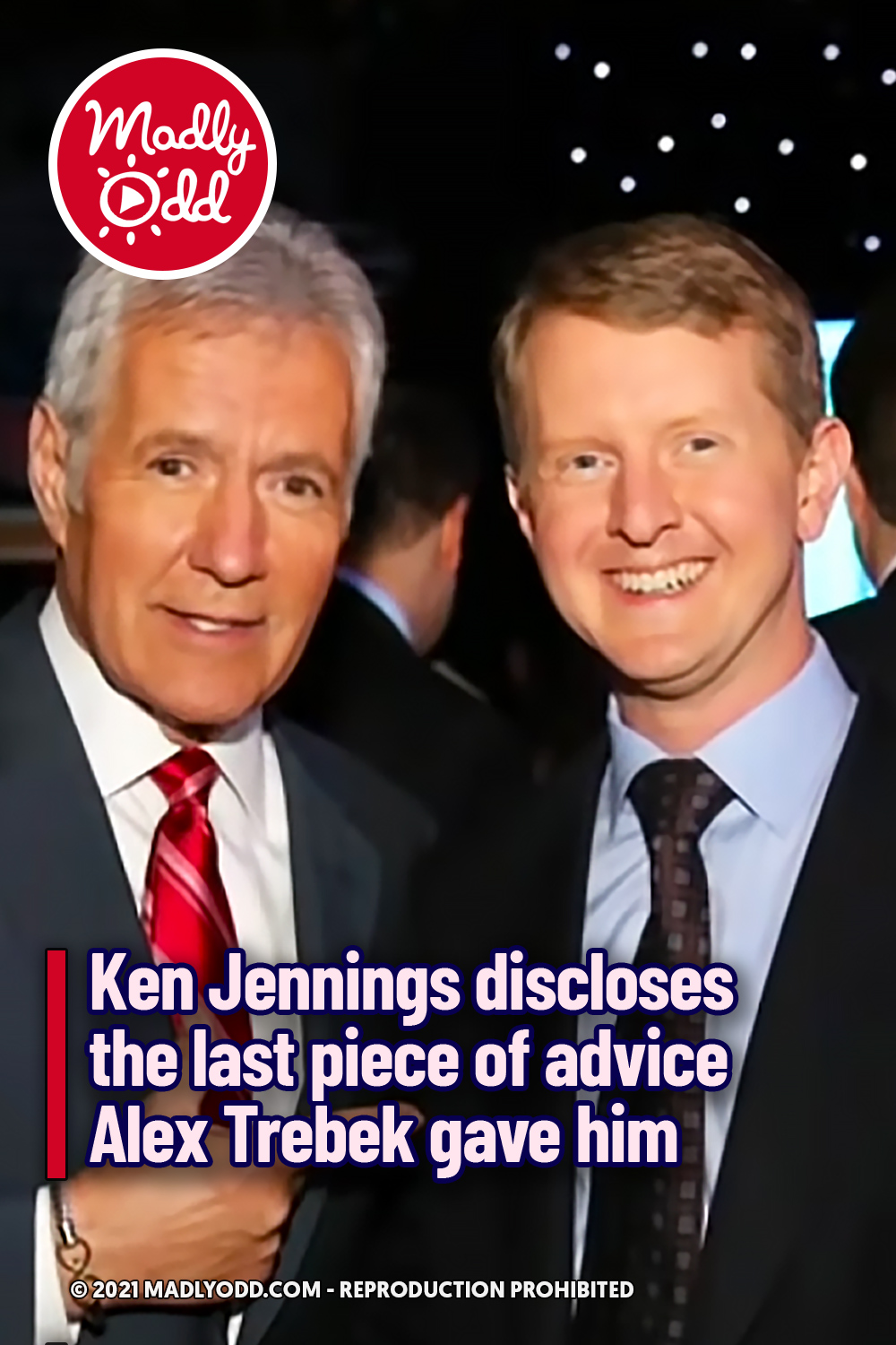 Ken Jennings discloses the last piece of advice Alex Trebek gave him