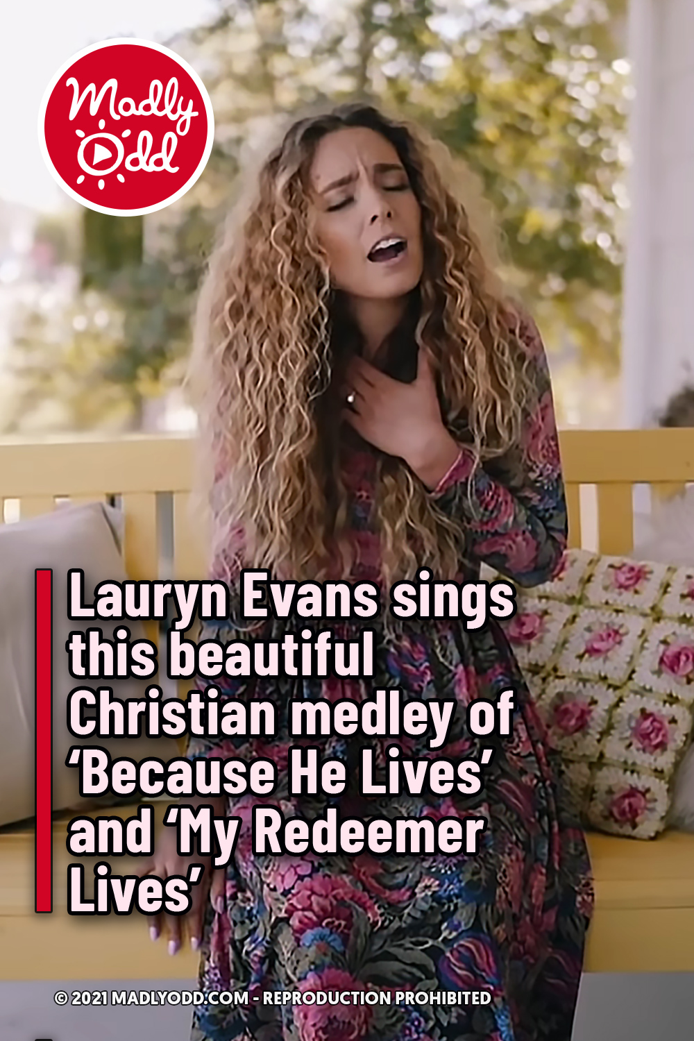 Lauryn Evans sings this beautiful Christian medley of ‘Because He Lives’ and ‘My Redeemer Lives’
