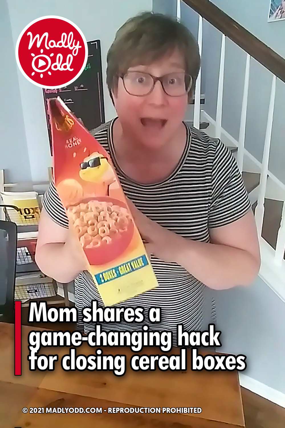 Mom shares a game-changing hack for closing cereal boxes
