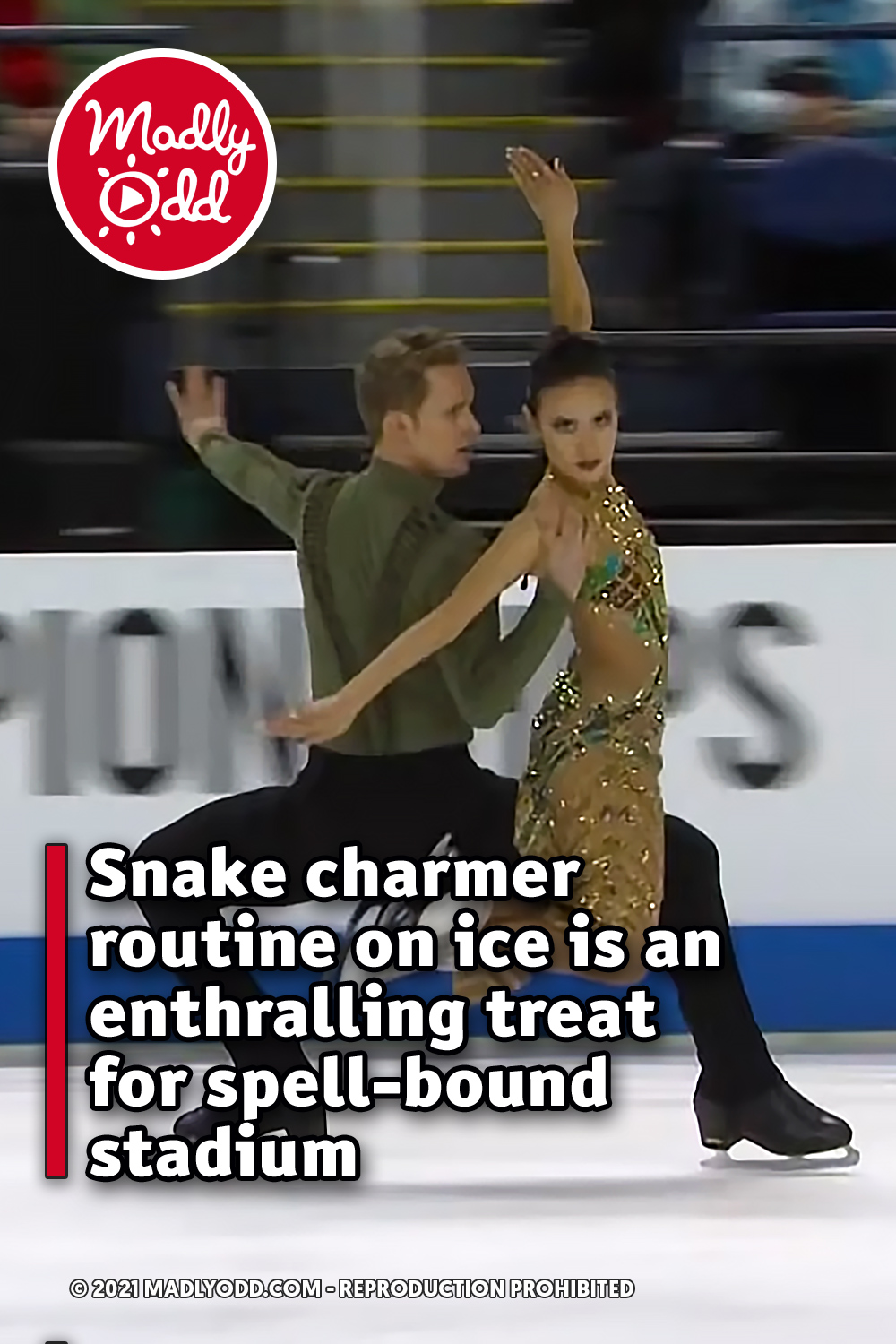 Snake charmer routine on ice is an enthralling treat for spell-bound stadium