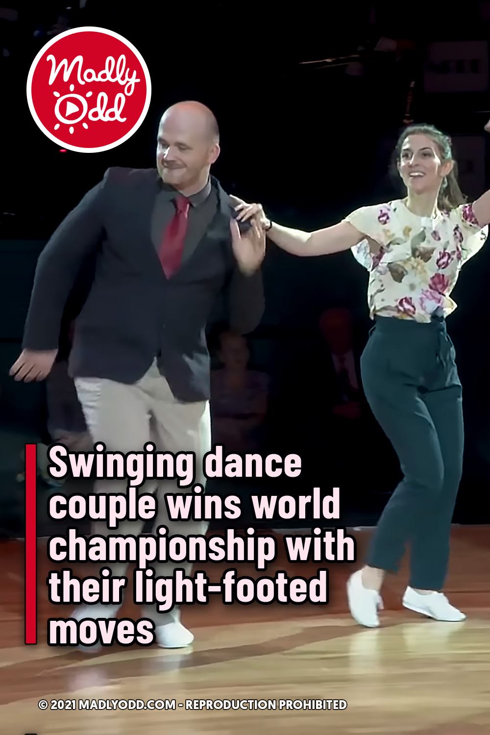 Swinging dance couple wins world championship with their light-footed moves