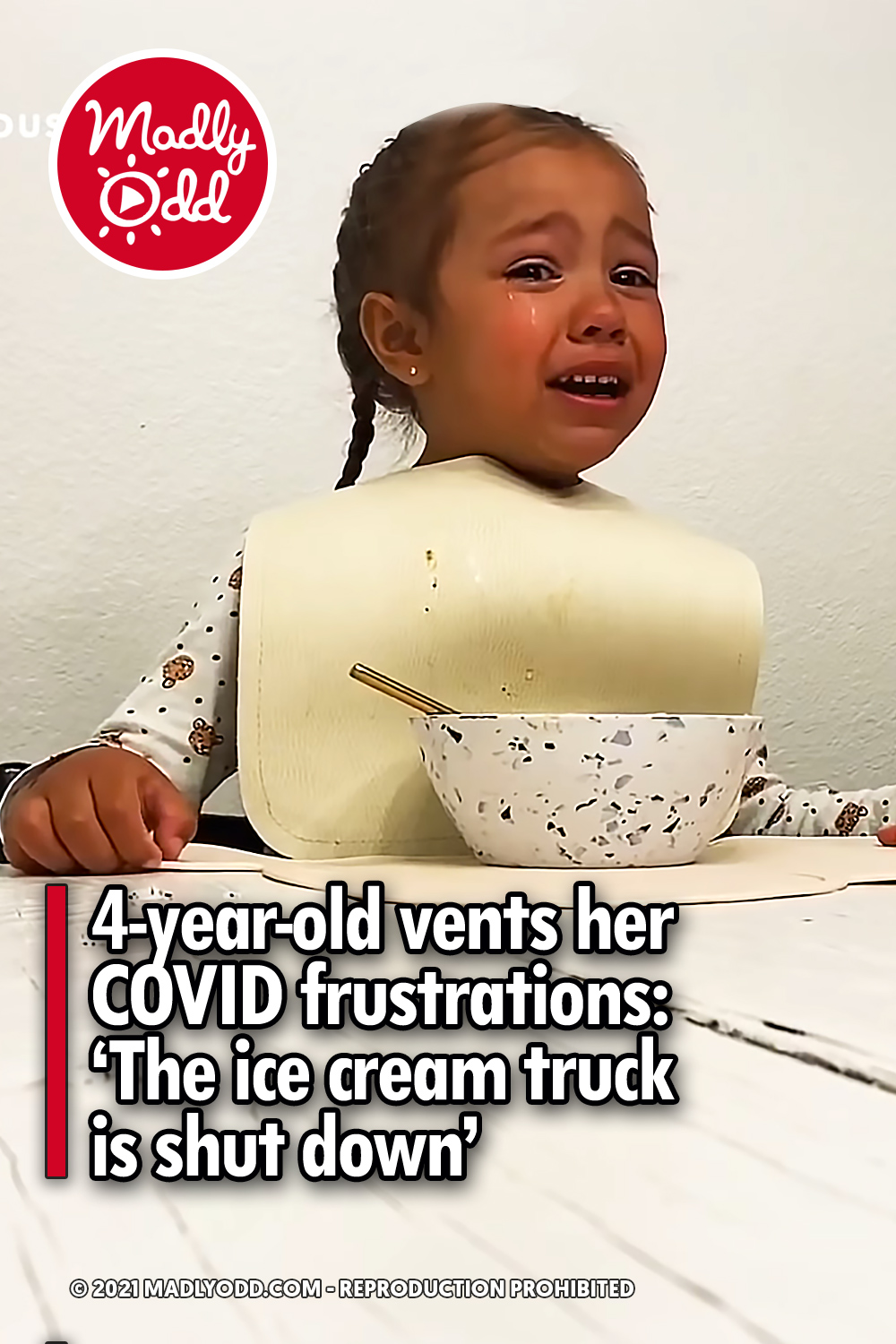 4-year-old vents her COVID frustrations: \'The ice cream truck is shut down\'