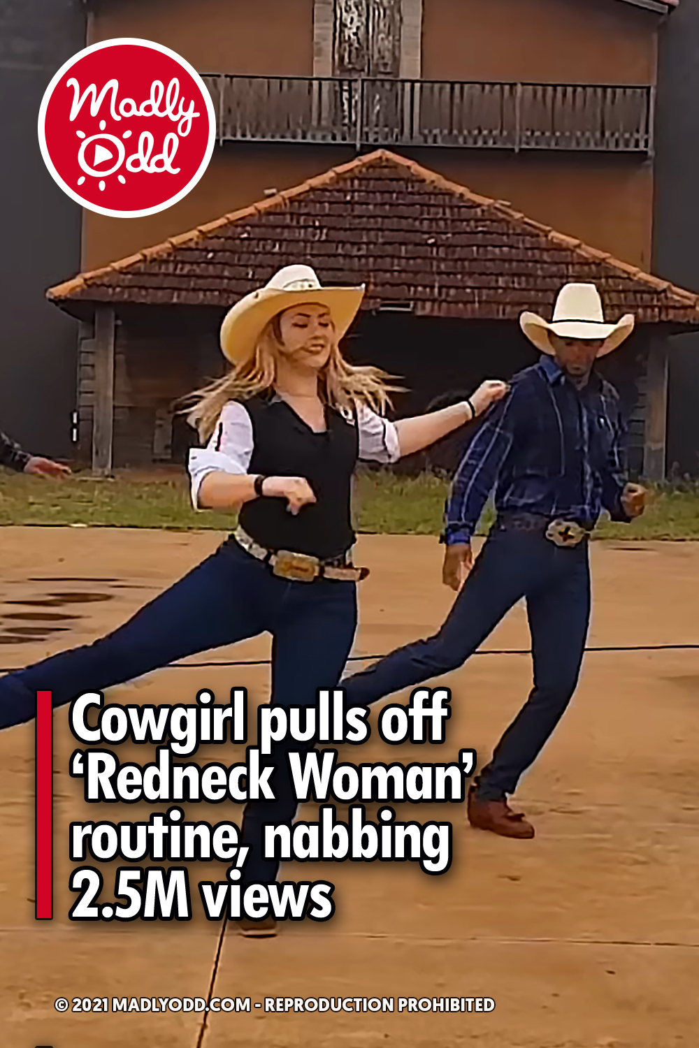 Cowgirl pulls off ‘Redneck Woman’ routine, nabbing 2.5M views