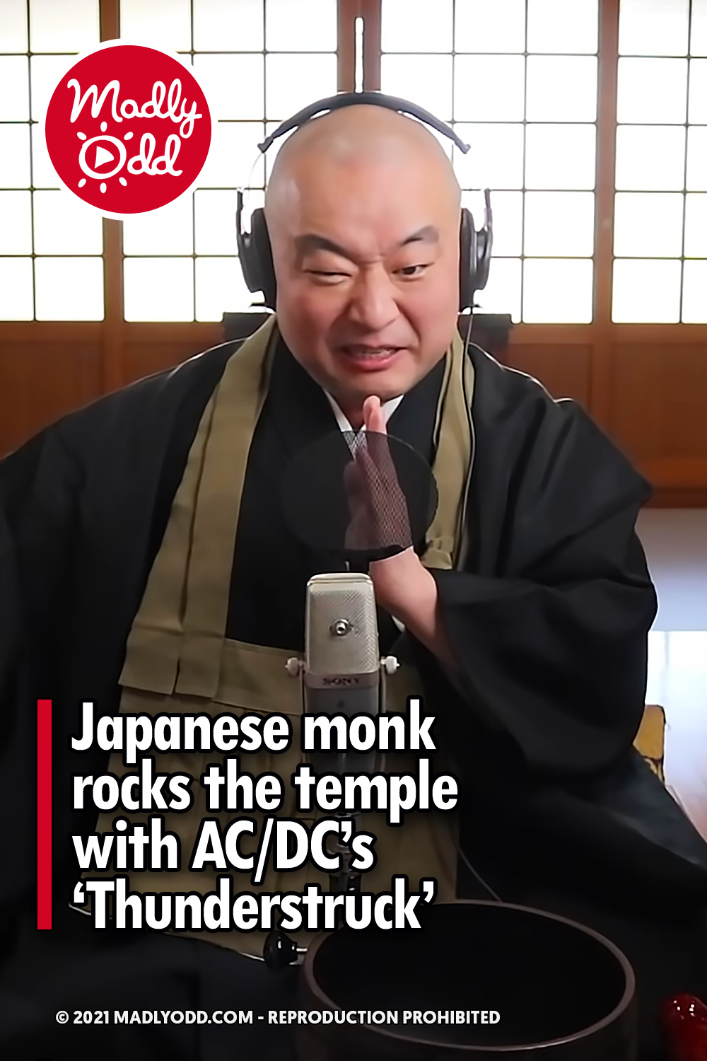 Japanese monk rocks the temple with AC/DC’s ‘Thunderstruck’