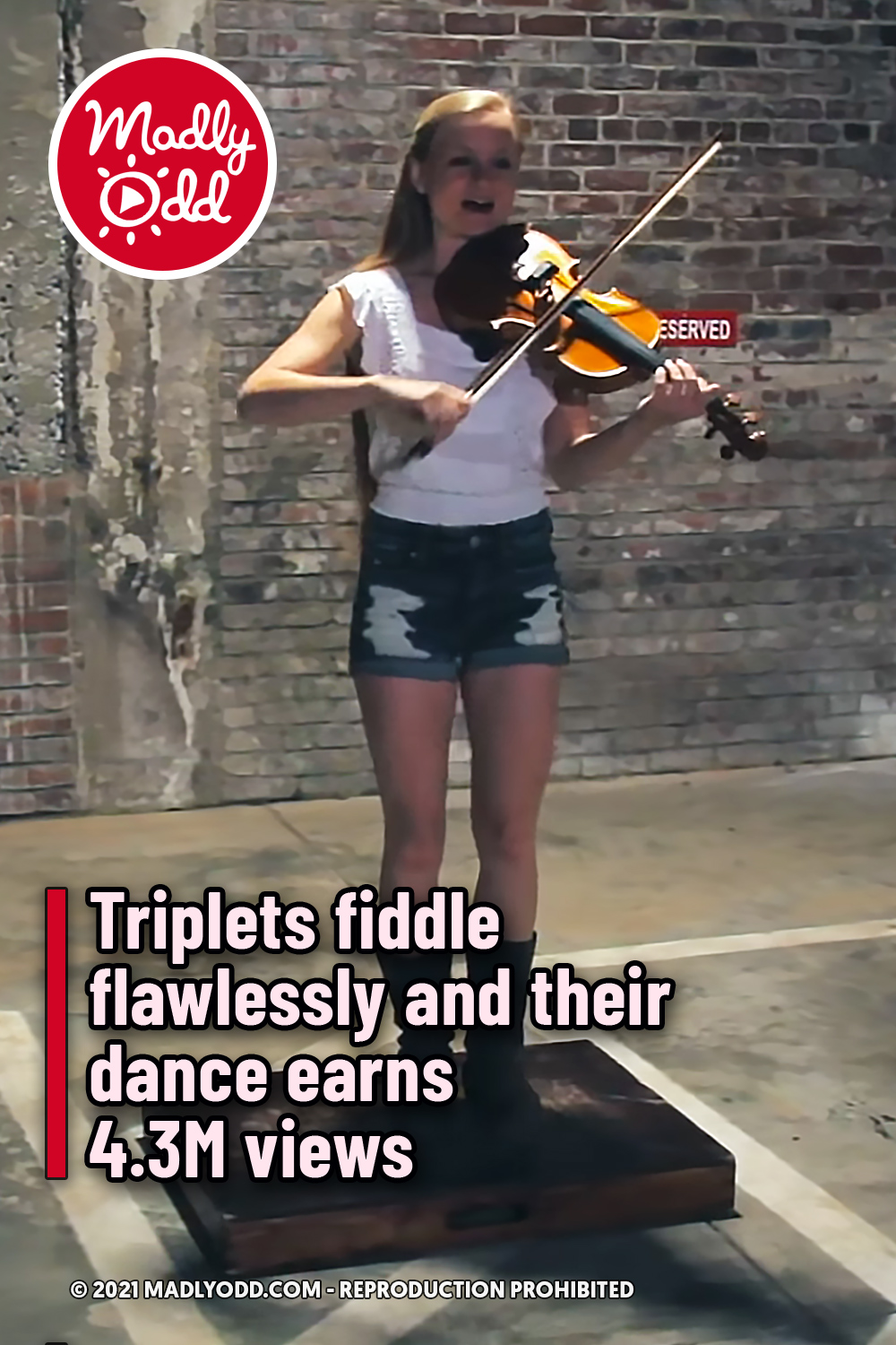 Triplets fiddle flawlessly and their dance earns 4.3M views