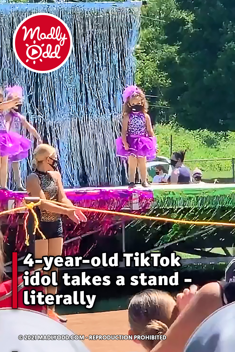 4-year-old TikTok idol takes a stand - literally