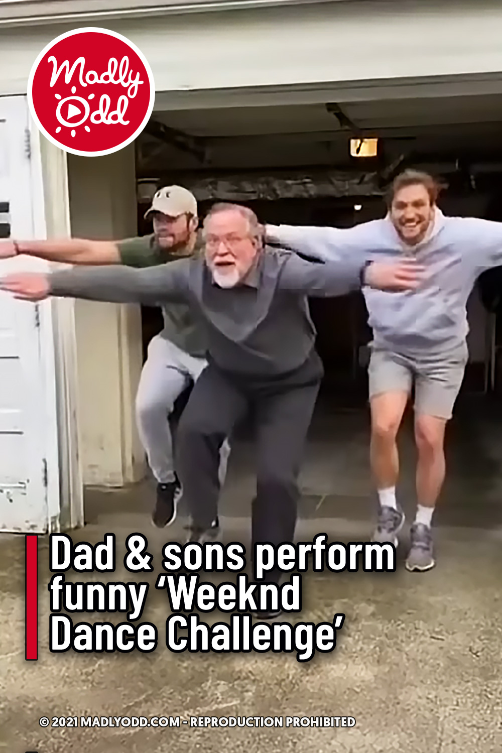 Dad & sons perform funny ‘Weeknd Dance Challenge’