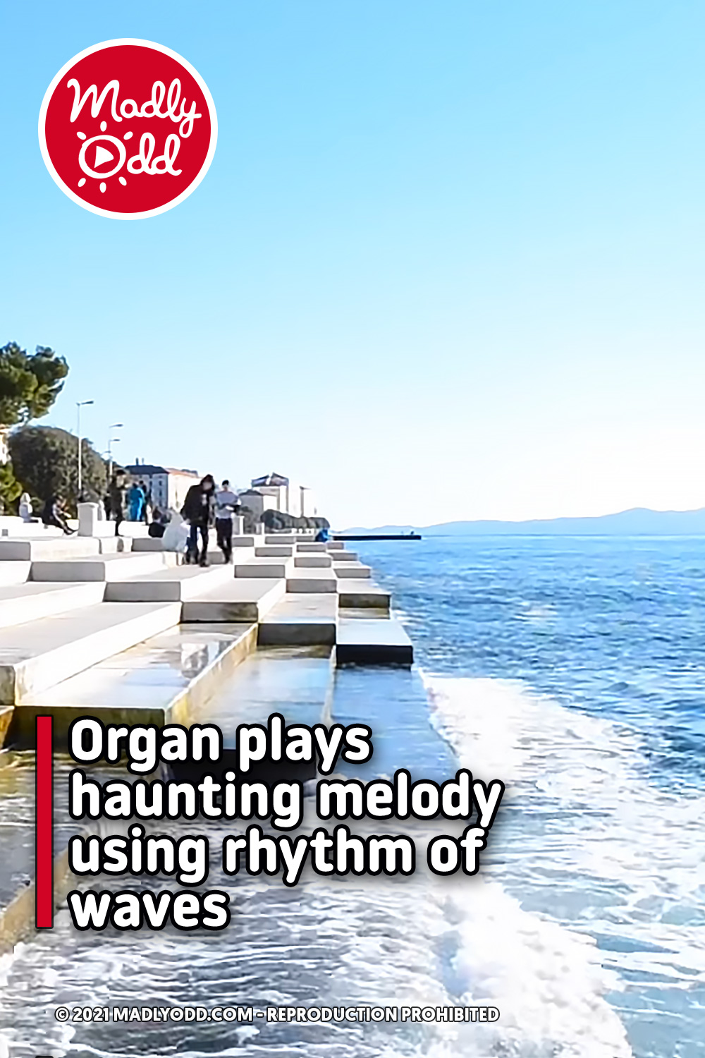 Organ plays haunting melody using rhythm of waves