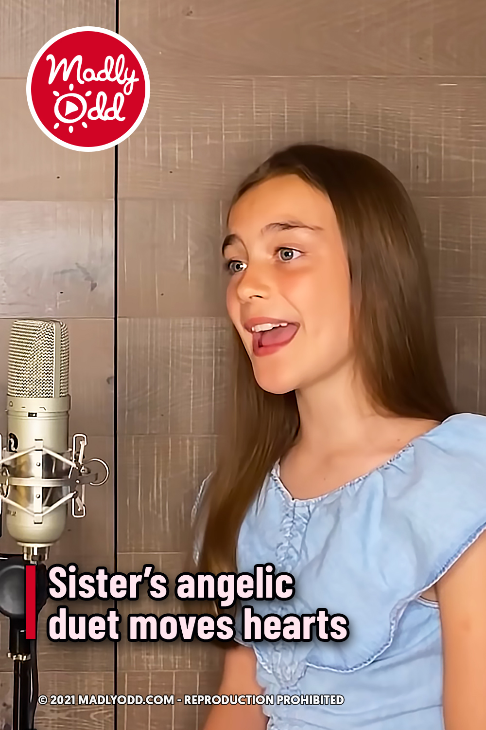 Sister\'s angelic duet moves hearts