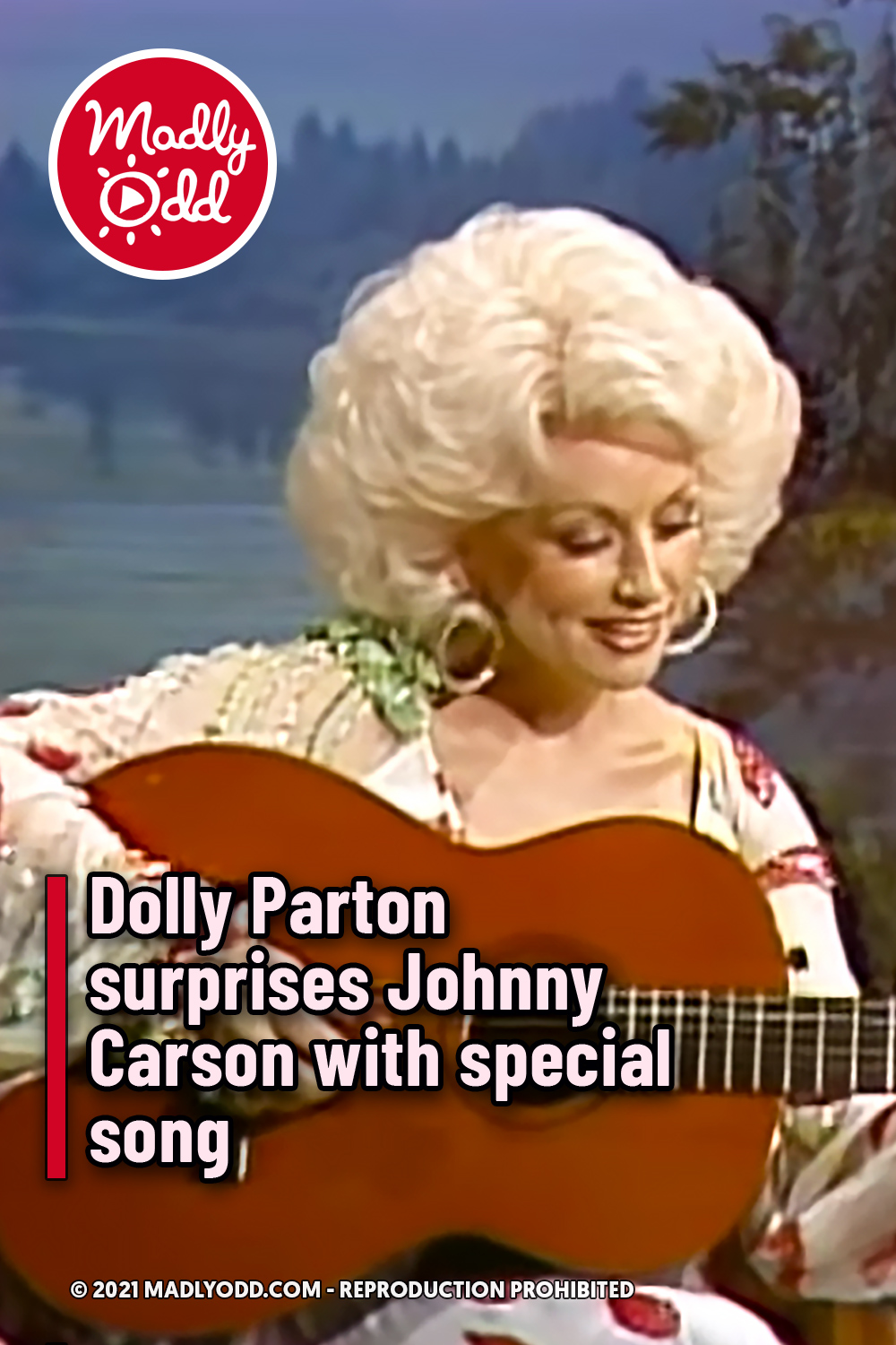 Dolly Parton surprises Johnny Carson with special song