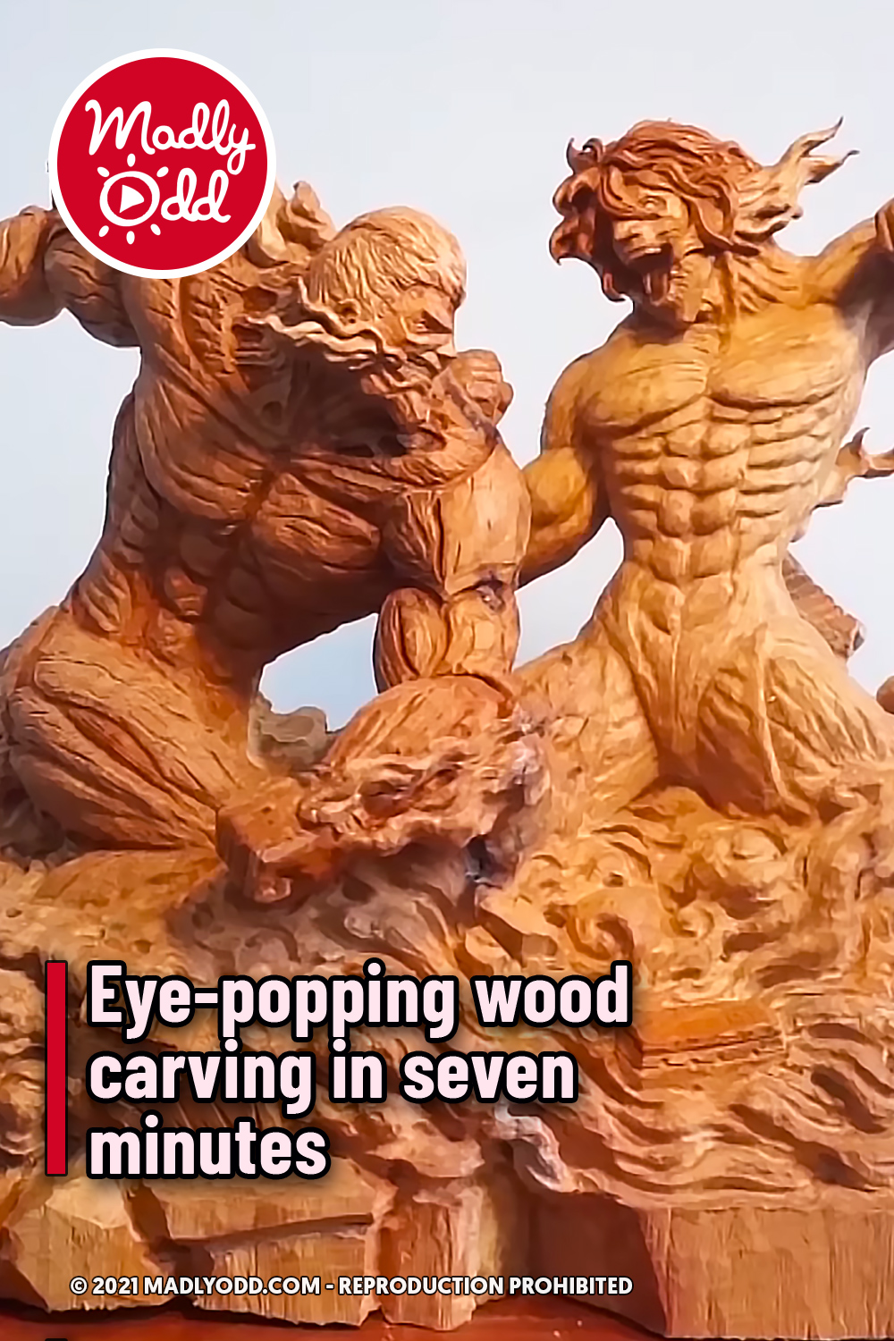 Eye-popping wood carving in seven minutes