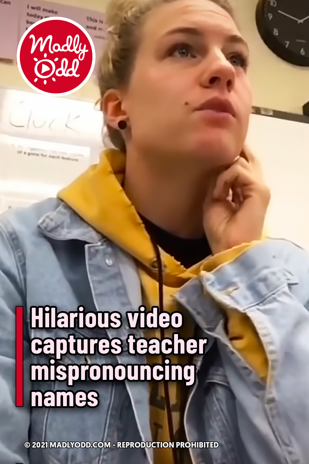 Hilarious video captures teacher mispronouncing names